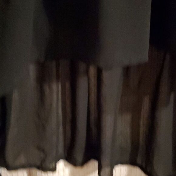 UMGEE RIBBED TUNIC BLACK S high low - Picture 5 of 6